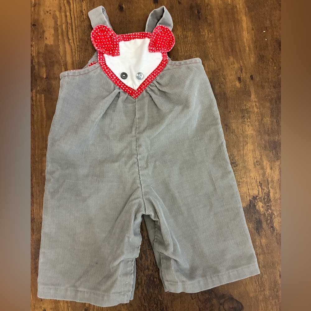 Vintage Corduroy Mouse Overalls